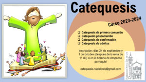 Cartel catequesis curso 2023-24